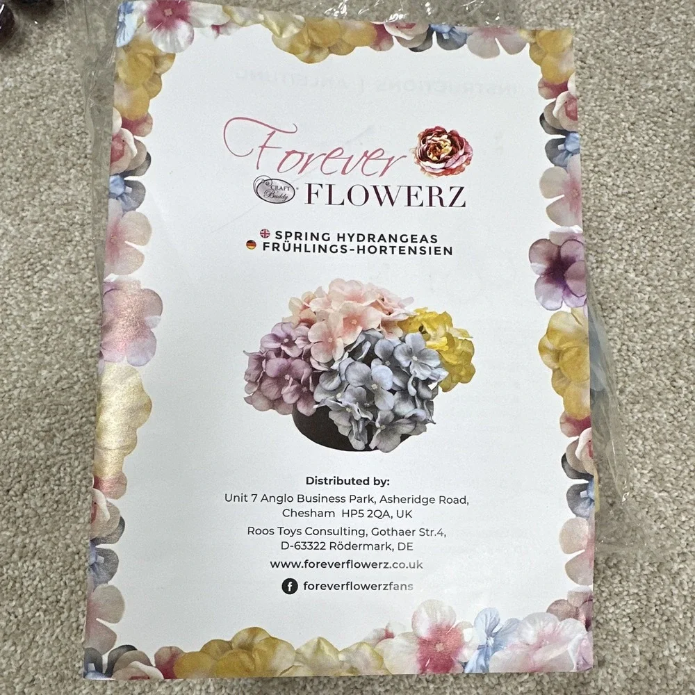 Forever Flowerz Spring Hydrangeas Fabric Hydrangea Craft Kit